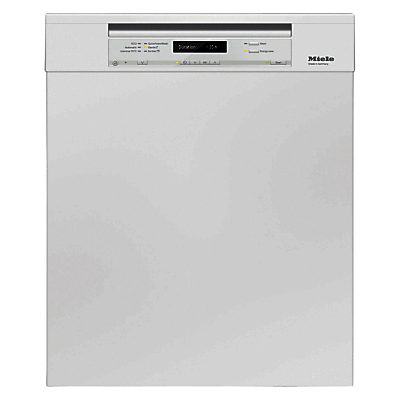 Miele G6730 SCi Semi-Integrated Dishwasher, White Miele G6730 SCi Semi-Integrated Dishwasher, White